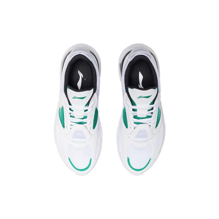 New LiNing Li Ning Running Collection Durable Breathable Low-Top Running Shoes Men's White ARHQ093-1