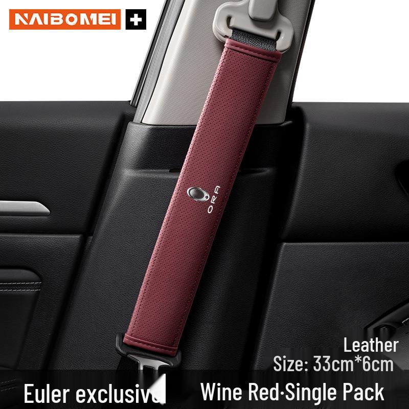 ORA Good Cat Car Seat Belt Shoulder Pad Protector for Lightning, Ballet, Black, and White Cat Models - Interior Accessory.