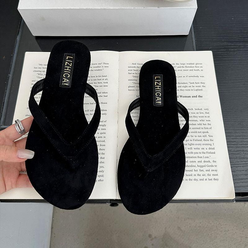 Fashion Summer Beach Female Flats Flip Flops Slides Slippers Shoes For Women Outdoor Fashion Round Toe Ladies Flats Slippers Shoes