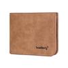 PU Leather 2 Fold Wallets Multifunction Small Pocket Purse Men's Short Wallet  Outdoor Travel