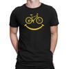 Mens Happy Cycling Face T-Shirt Funny  Gift Bicycle Bike Cyclist Biking