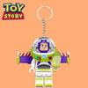 Disney Toy Story Lindo Buzz Lightyear Bloques de Construcción Llavero Creativo Woody Mickey Mouse Pato Donald Llavero Lindo Colgante Regalo