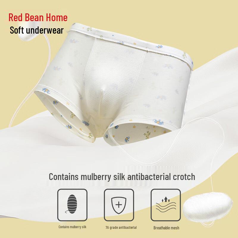 Hodohome Boys' Cartoon Boxer Briefs with Antibacterial Silk Crotch