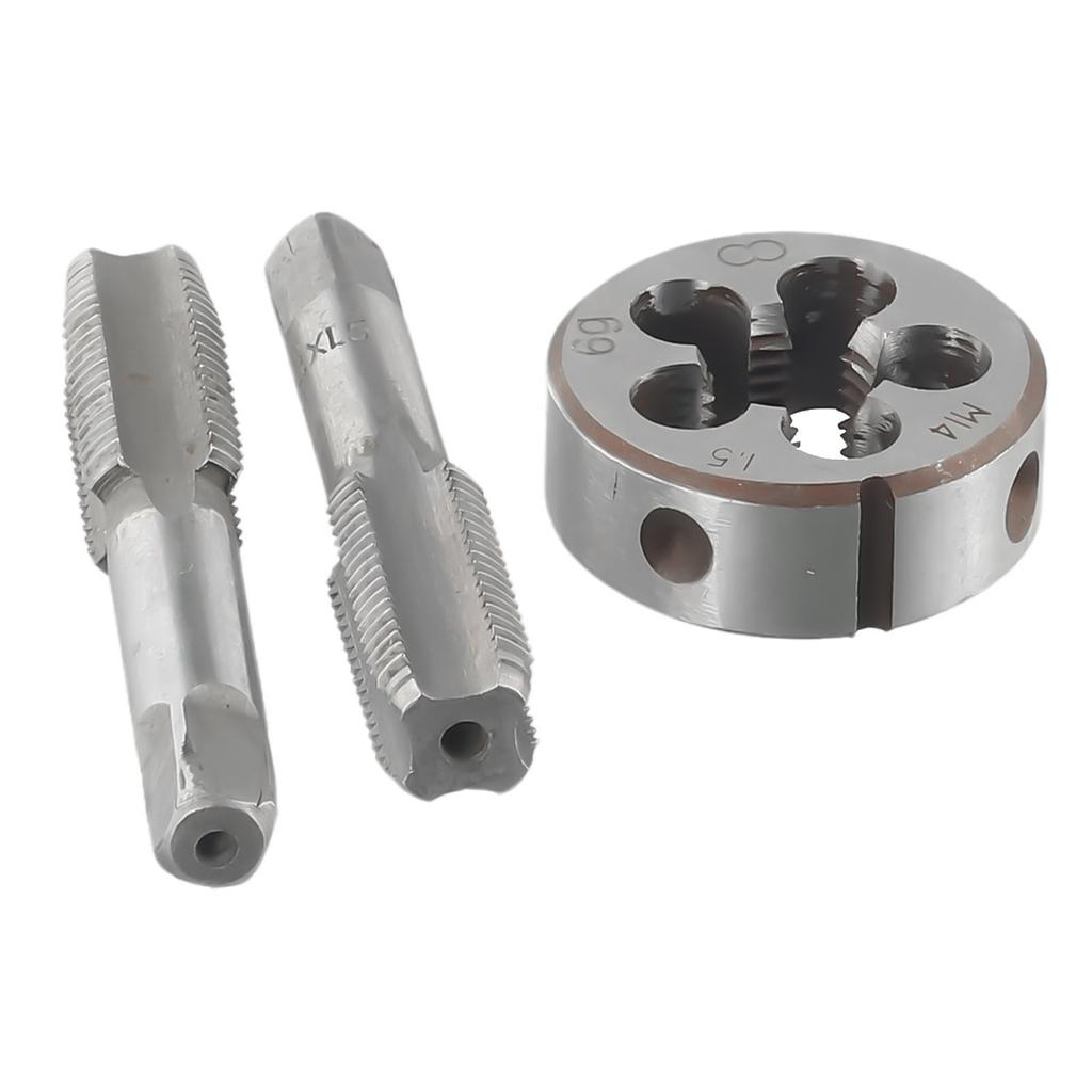 HSS Pro M14 x 1,5 mm Kuželový a Vystružovací závitník a Pro M14 x 1,5 mm Matrici Metrický závit Pravý chod