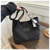 Niche Natial Style Embroidery Flower Shoulder Bag Summer Autumn Ribb Decorati Handle Bag Women Casual Commuter Tote Bag