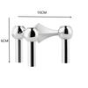 Nordic Candle Holder Metal Molecular Structure Triangle Candlestick Vintage Candle Stand  Gift