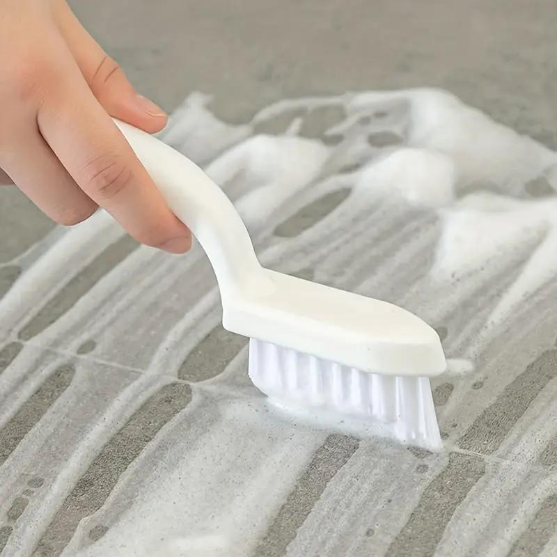 Brosse de Nettoyage de Rainures de Fenêtre Brosse à Fentes Manuelle Nettoyage de Carrelage de Sol et Mur de Salle de Bain Nettoyage de Toilettes Brosse Anti-Poussière Outil de Nettoyage d'Angles Morts