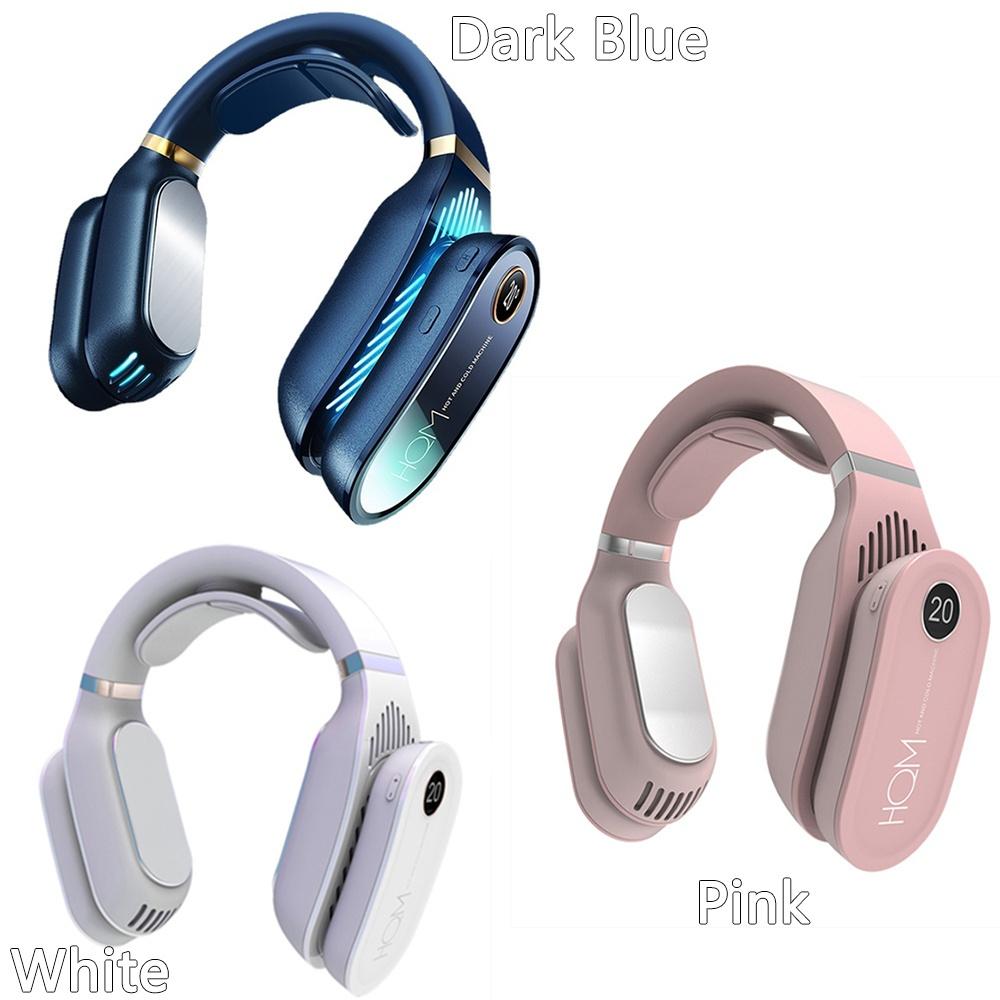 Aer condiționat portabil nou, răcitor pentru gât, ventilator electric fără lame, încălzire, încălzire, purtabil, masaj pentru gât, gât personal