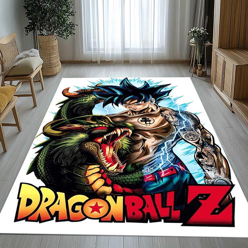 Anime D-Dragon Ball Game Cartoon Living Room Non-Slip Area Rug Soft Carpet for Bedroom Kids Playroom Sofa,Home Decor Doormat