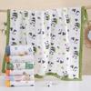 Customizable Six-Layer Cotton Seersucker Children's Quilt & Baby Towel - Soft, Absorbent, & Wide-Edged Blanket