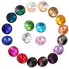 ChangJin 100PCS Mixed Colors Point Back Crystals Rhinestone Rivoli Fancy Glass Stones (Various Sizes) (12MM(100PCS))