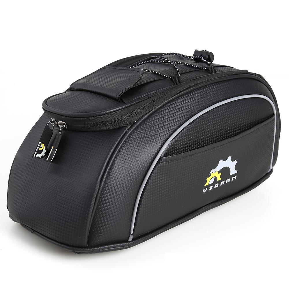 

22 L Waterproof Bike Bag Carrier Pouch With Reflective Strip Bicycle Commuting Bag For Bicycle Accessories for Travel Outdoor чёрный