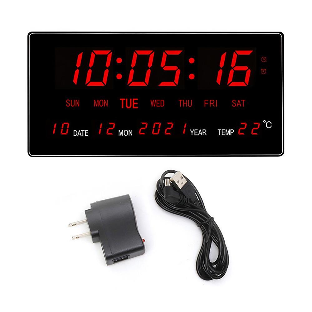 Accurate Timekeeping Digital Hanging Clock Large Screen LED Electronic Date Clock Home Use