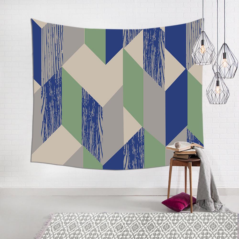 Dekoratives Gemälde, Geometrisches Abstraktes Wandbehang, Wohnzimmer, Schlafzimmer, Wandtuch, Raumhintergrundtuch, Wandteppich, Hängendes Tuch
