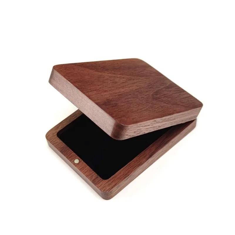 

Solid Wood Rings Box Rotating Display Ring Boxes Creative Wedding Ring Organizer Showcase Box Portable Jewelry Storage Boxes