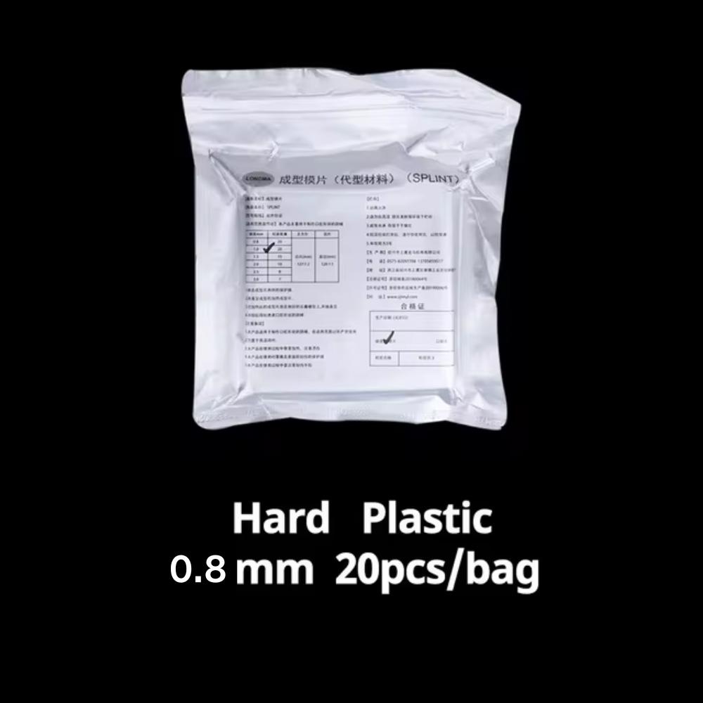 Dentallabor Kieferorthopädische Schiene Retainer Scheibe Tiefziehfolie Weich Hart 1,0/1,5/2,0mm 10/15/20 Stück Thermoformmaterial