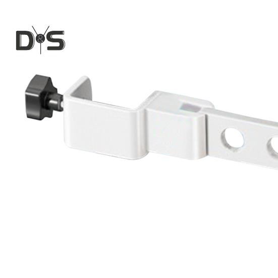 Foldable Clothes Hanger Rack with Adjustable Clamp Window Mount Rotatable Heavy Duty Indoor Balcony Clothing Drying Holder Organizer