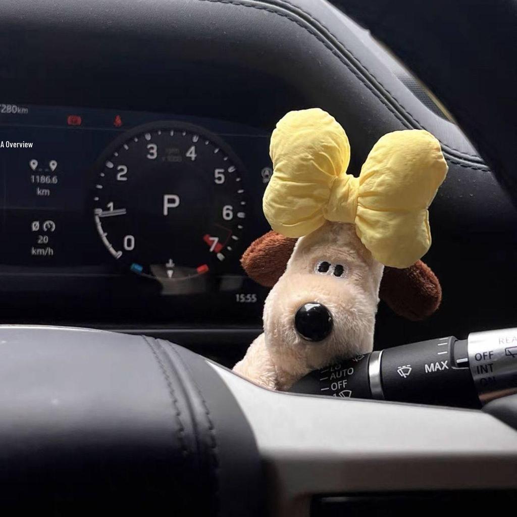 Tesla Girls Innenbildschirm-Schmuck: Master Hund Auto Dekoration für Mittelkonsole