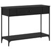 Console Table Miscellaneous Black Oak Effect 100 X 34.5 X 75 Cm