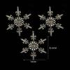 12Pcs Snowflake Icicle Christmas Tree Ornament Navidad Xmas Decor New Hanging Pendant