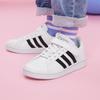 adidas Neo GRAND COURT C Hook and Loop Cushioning, Wear Resistant Low Top Skateboard Shoes White Black EF0109