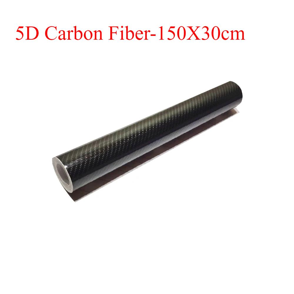 150x30cm 5D Carbon Fiber Roll Film Stickers Car Wrapping Foil DIY Vinyl Film Auto Interior Styling Carbon Fiber Decorative