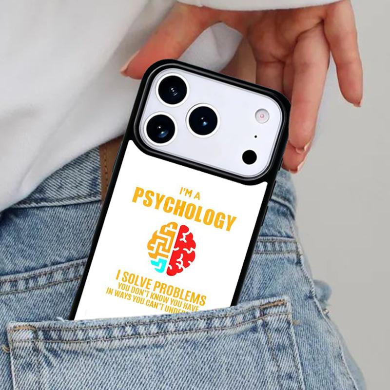 

Психолог Профессия Психология мягкий Чехол для телефона для iPhone 17ProMax 12 13 14 15 16e 17 Pro Max Plus Air Cover iPhone 12