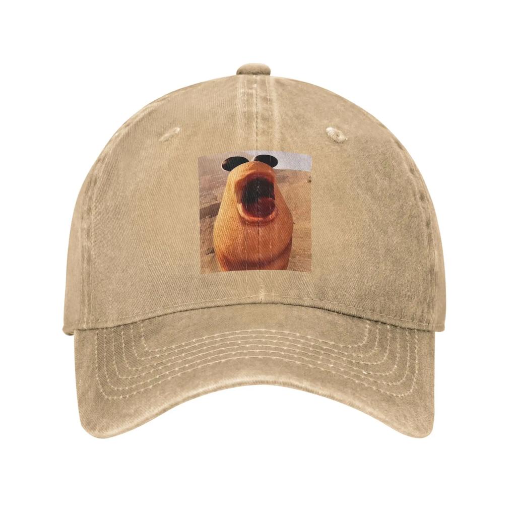 Marcus The Worm Funny Meme Men Women Baseball Cap Trending Distressed Washed Hats Cap Fashion Outdoor Adjustable Fit Snapback
