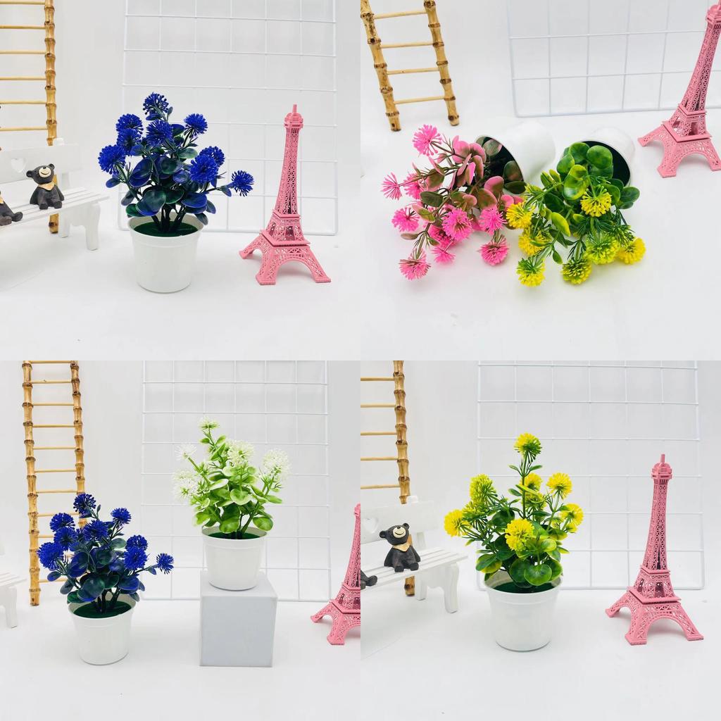 Fake Lilac Flower Pot With Vibrant Colors For Balcony Garden Party Decor And Photography Props