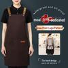Custom Logo Waterproof Canvas Apron for Coffee Shops & Catering