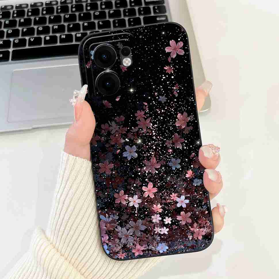 Flower Rabbit Case For OPPO Reno 13F 4G 5G Silicone Soft Cover For OPPO Reno13 F Reno13F 5G CPH2699 2025 Fundas Capas