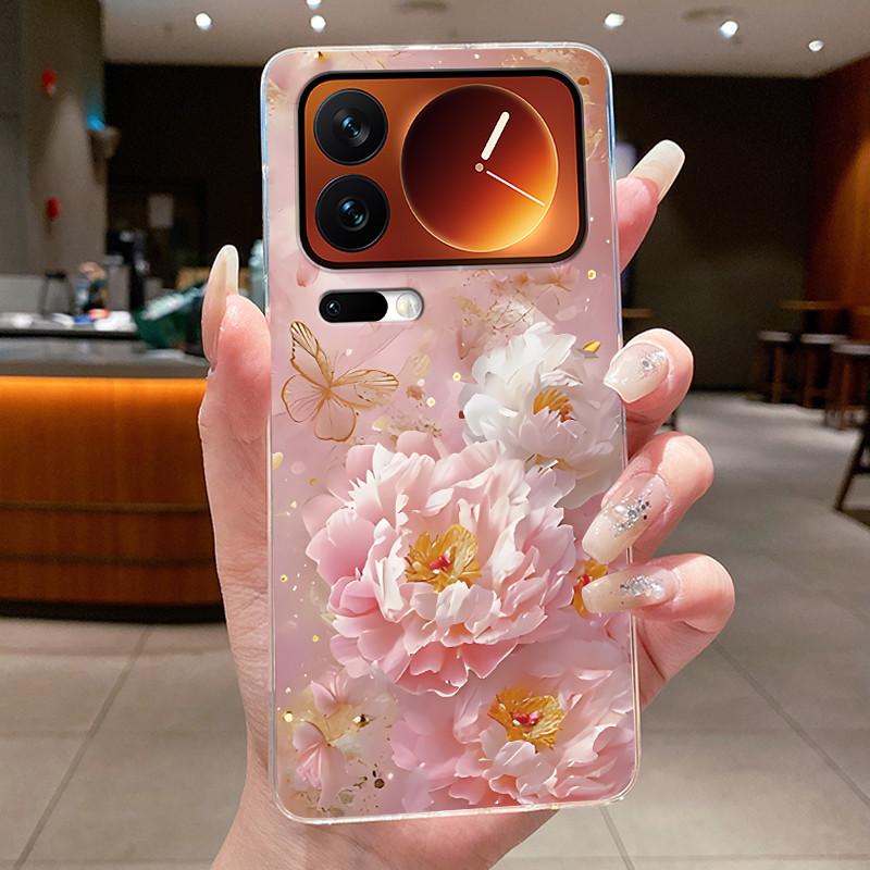 Casing For Xiaomi 17 Pro Max Mi 17 Pro Mi17 17Pro Phone Case Luxury Fashion Butterfly Flower Clear Soft TPU Silicone Back Cover