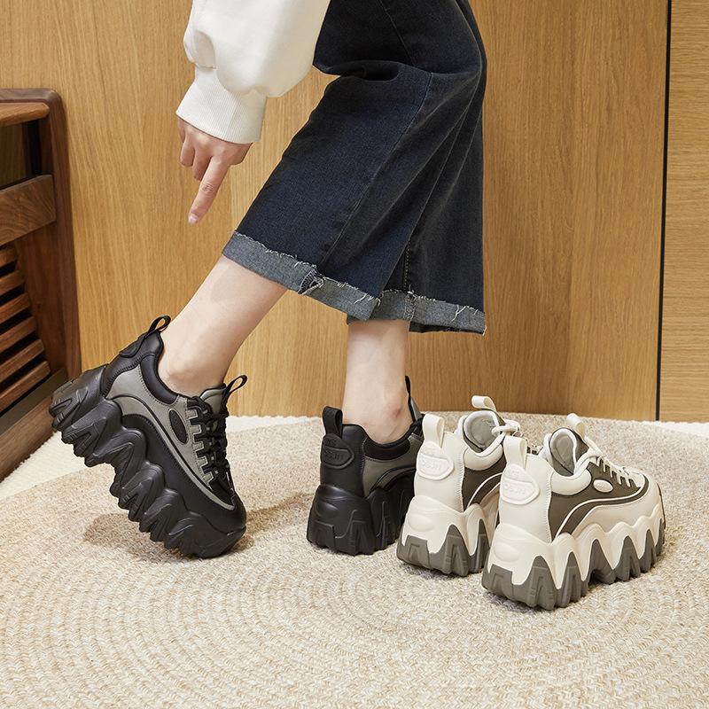 Inner height increase dad shoes women's spring 2025 new Wenzhou shoes casual sports shoes women's versatile platform women's shoes