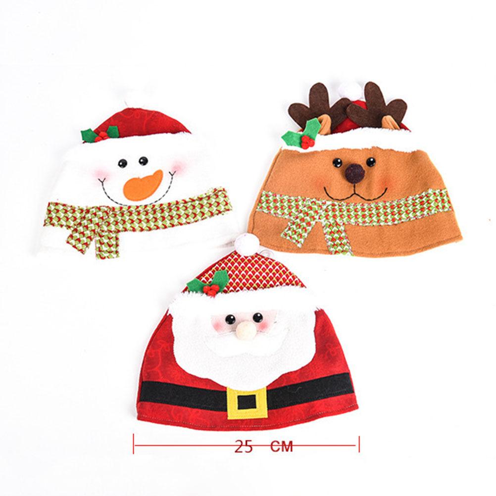 Snowman Cartoon Christmas Hats Red Headdress Party Favors Decorations Santa Hats Kids Adults Celebration Christmas Party Favors