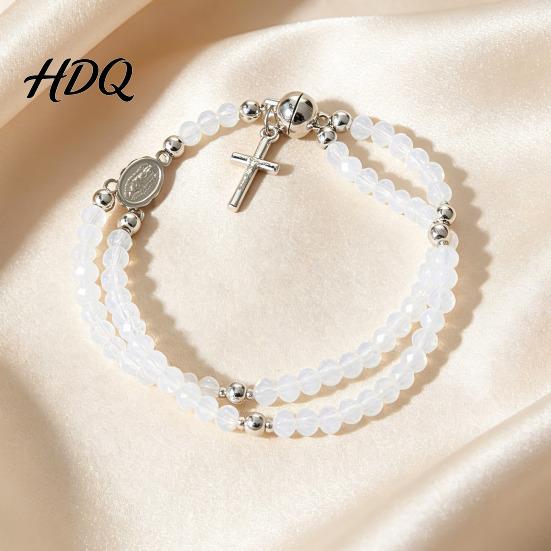 Magnetic Rosary Bracelet Closure Handmade Christian Prayer Beads Devotional Bead Lightweight Easy to Wear
