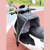Electric Motorcycle Winter Windshield Cover - Extra Large, Fleece-Lined, Waterproof PU Leather