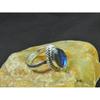 Natural Labradorite 925 Sterling Silver Oval Handmade Vintage Ring Size US-7 MK-89