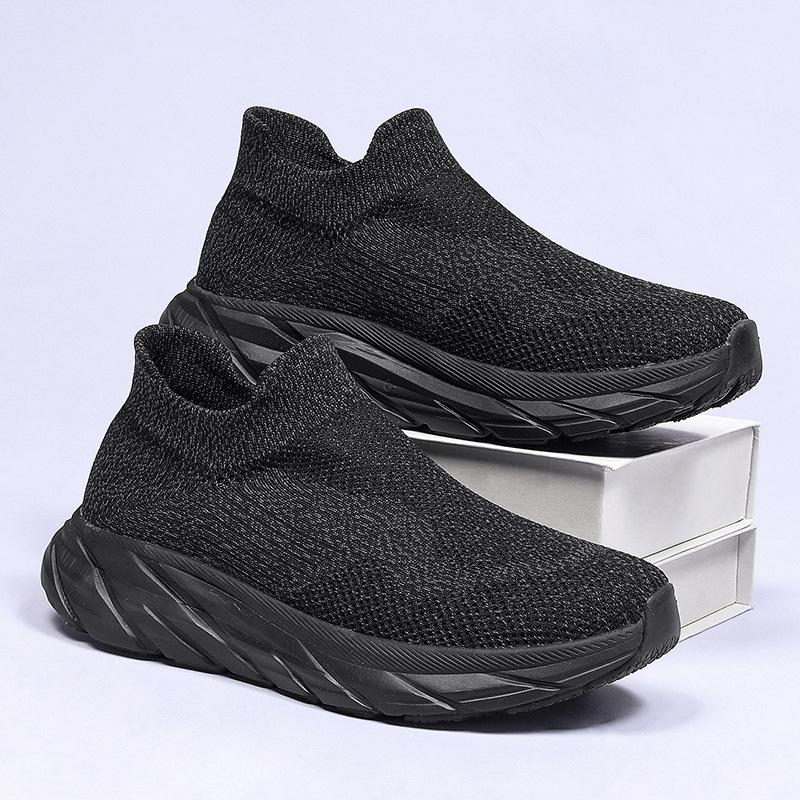 

Мужские новые повседневные носки-слипоны, фитнес, бег, модная спортивная обувь для отдыха, для ходьбы 41 чёрный