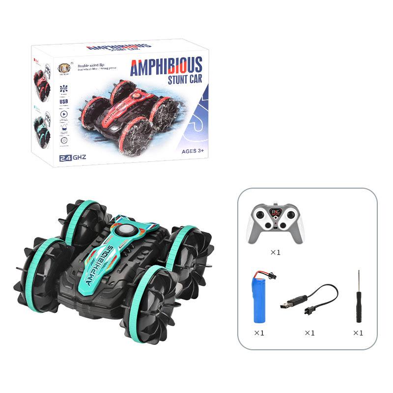 Amphibious Double-Sided Stunt RC Car: Drift, Roll & Climb On Land & Water