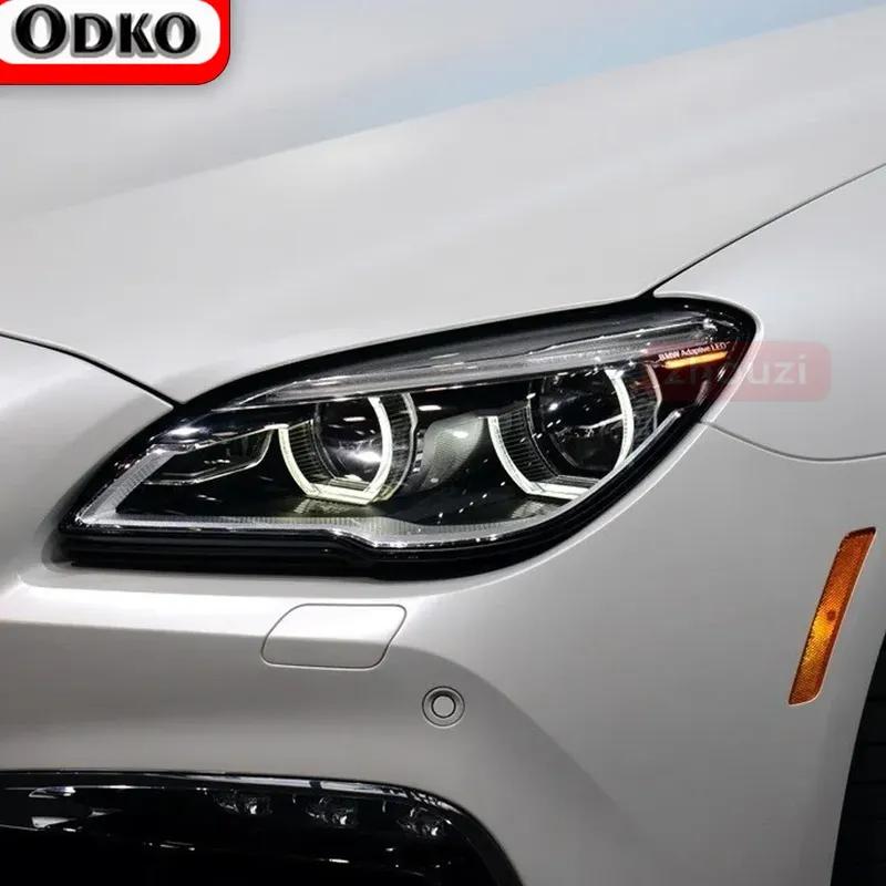 Für BMW 6er F06 F12 F13 M6 GT G32 2 Stück Autoscheinwerfer Tönung Schwarz Schutzfolie Vinyl Transparent TPU Aufkleber Zubehör