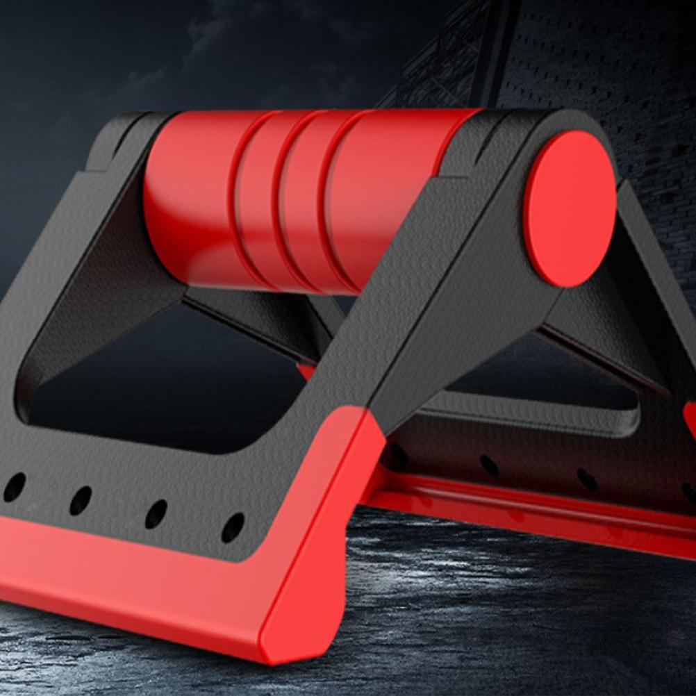 Foldable Push-up Bracket Home Use Fitness Push-Ups Stand Fitness Equipment Push Up Bar Red