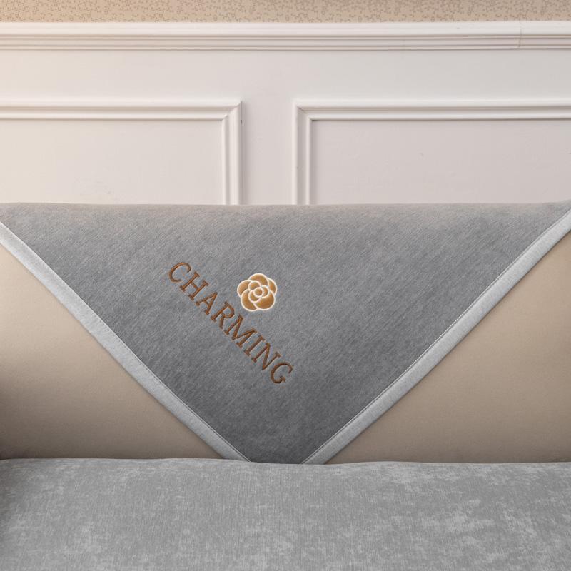 Luxury Chenille Sofa Cover Protector Non-slip Wide Gold Side Couch Slipcover Four Season Universal Sofa Covers for Living Room