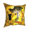 Pet Cat The Kiss Throw Pillow Cover Decorative Pillow Gustav Klimt Art Vintage Cushion Covers