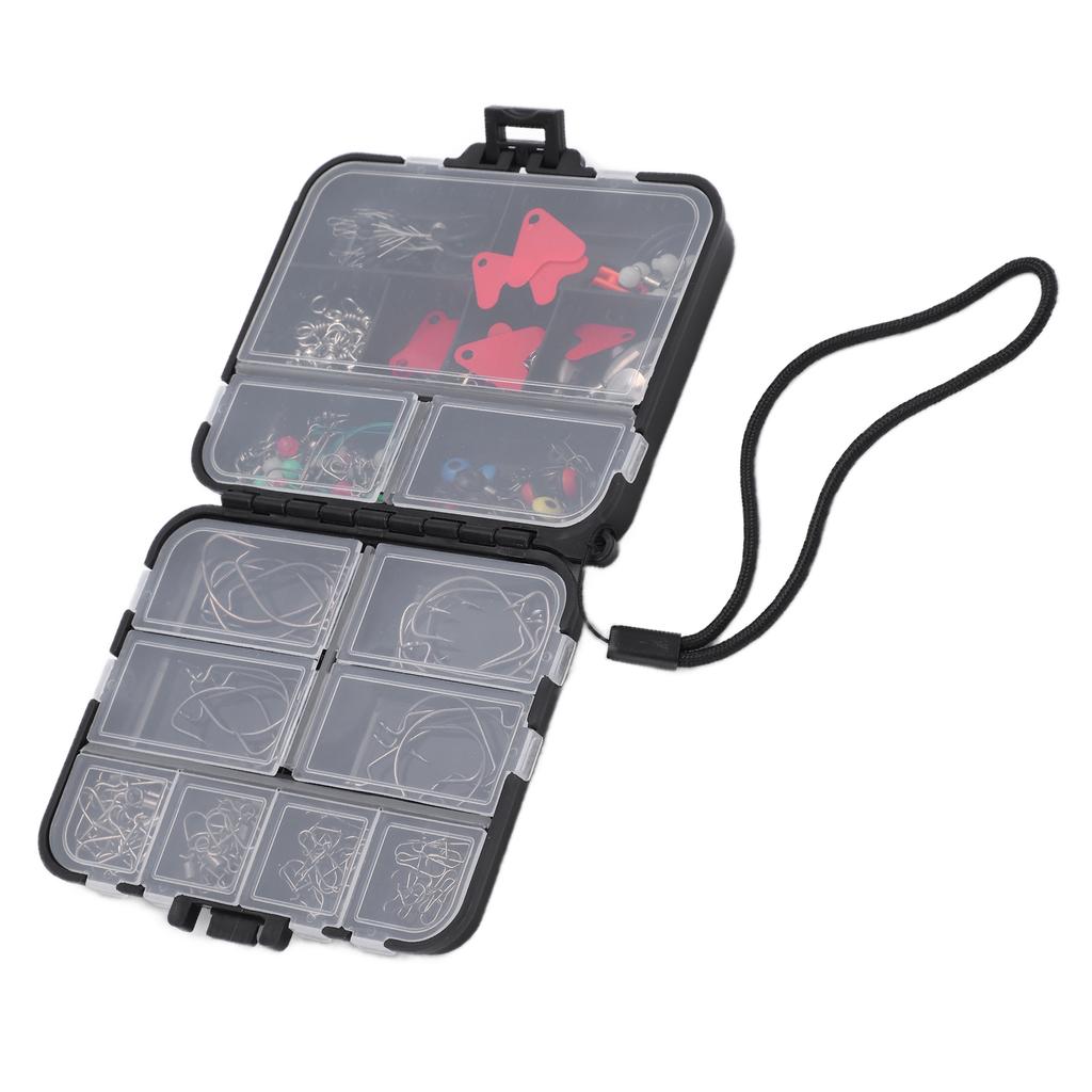 Fishing Lures Baits Tackle Box with Rope Stainless Steel Material Durable Fishing Tool Set