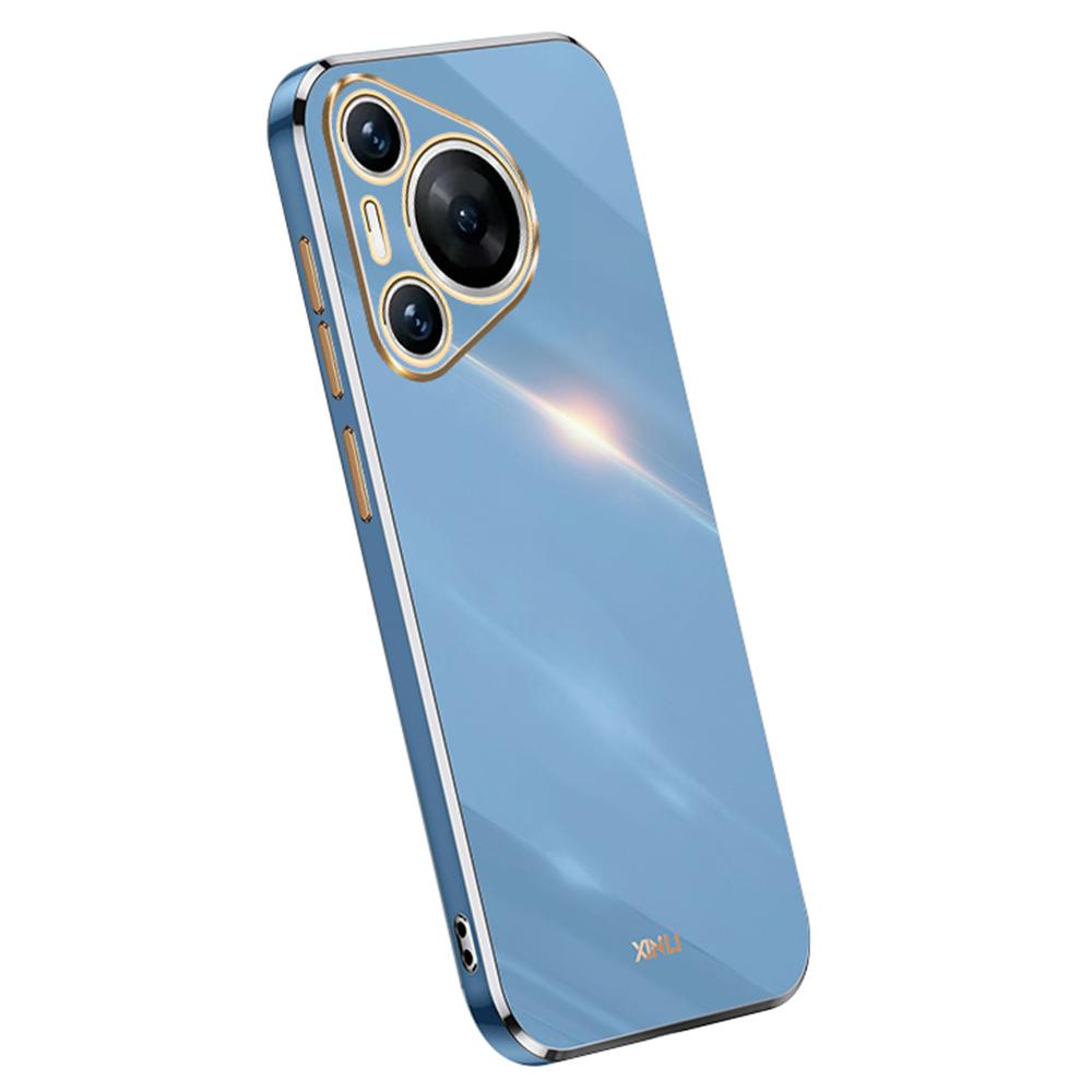 XINLI Für Huawei Pura 70 Pro/Pura 70 Pro+ Hülle Galvanisierter Rahmen Weiche TPU Handyhülle