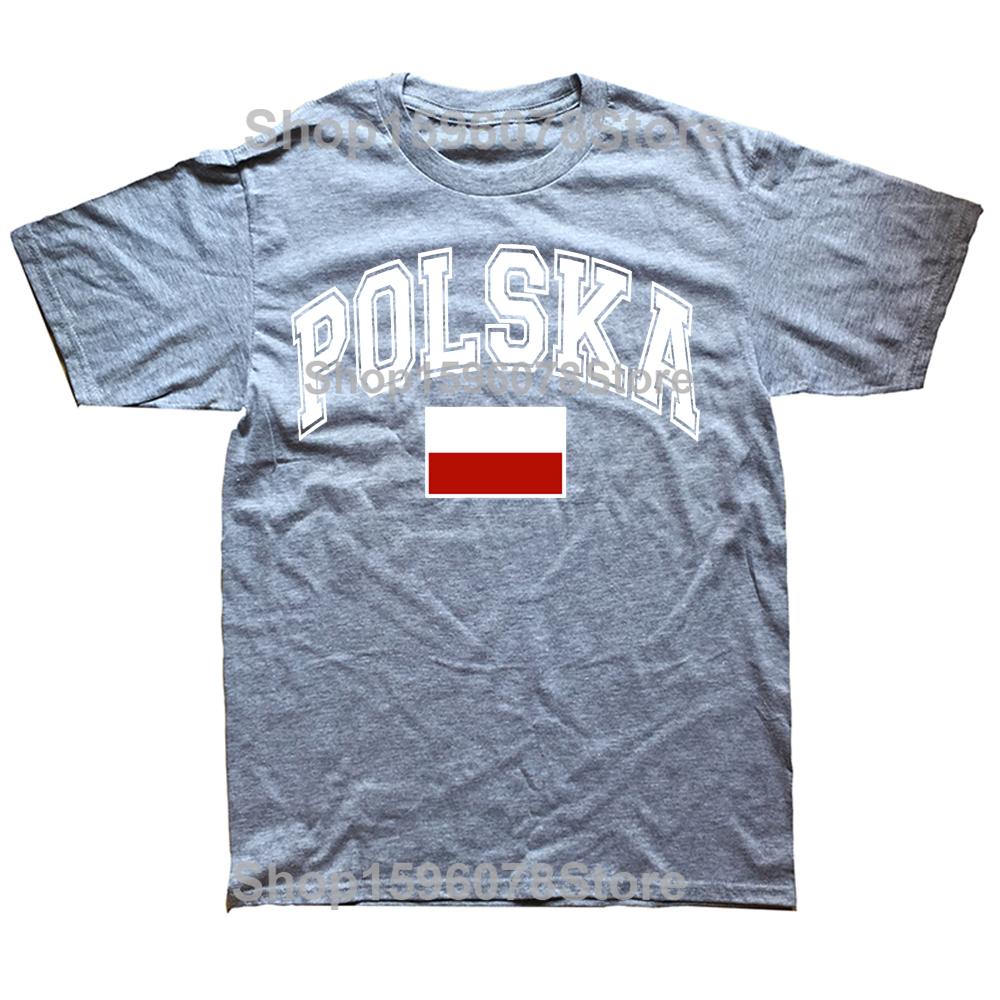 Funny Vintage Polska Poland Polish Flag Graphic T-shirt Men Women Hip Hop Oversized T Shirt 100% Cotton Comfort T-shirts