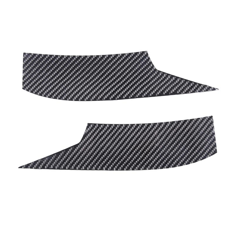 For Chevrolet Corvette C7 2014-2019 Soft Carbon Fiber Car Bumper Front Lip Air Inlet Decorative Sticker Exterior Accessories
