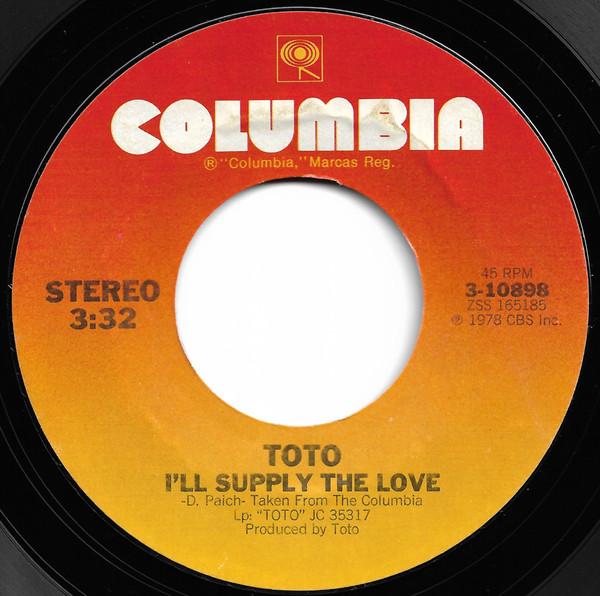 

7inch Record TOTO Ill Supply The Love 310898 Columbia 1979 US Rock Used