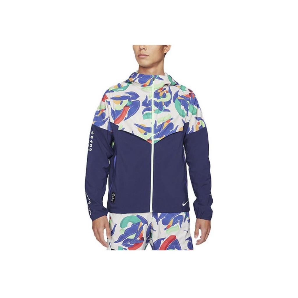 Nike X Kelly Anna London Collab Windrunner A.I.R. Casual Running Packable Hooded Jacket Men Outerwear Space-Blue CZ9206-008