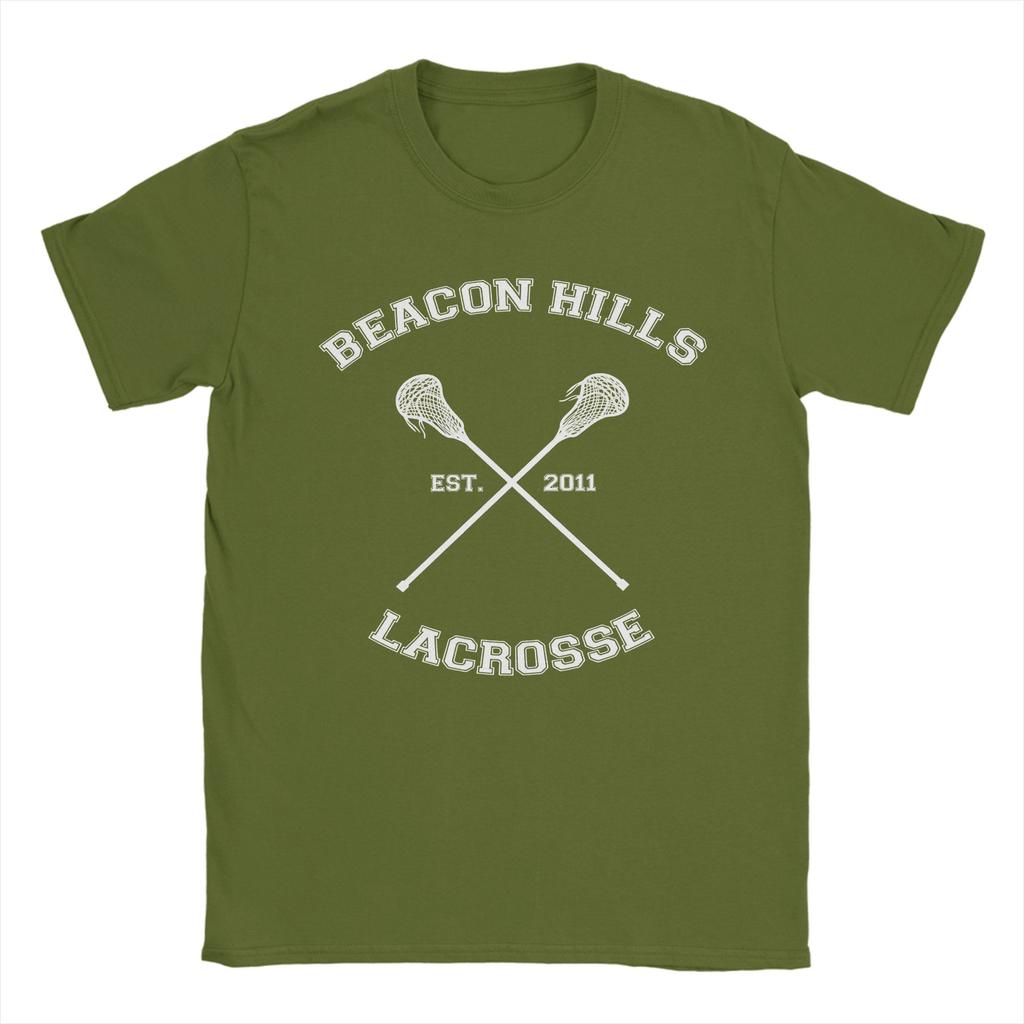 Vintage Beacon Hills Lacrosse team Teen Wolf T Shirt For Men Women Cotton Short Sleeve  O-neck Summer Tops Shirts